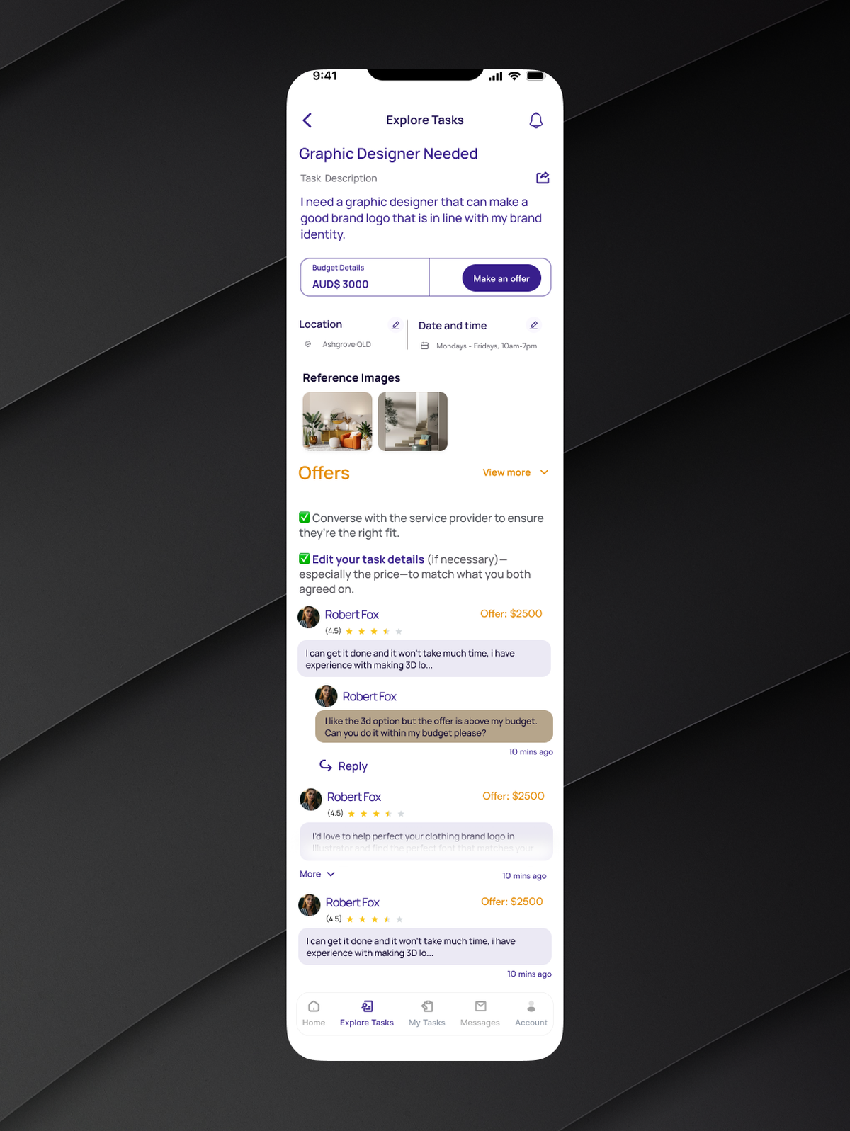 Review offers screen