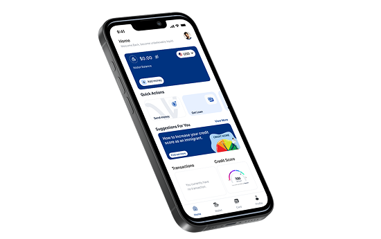 MoveFinance app — home screen on iPhone 16